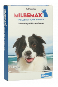 Milbemax Tabletten Hond Groot 2 tabl. 5-75kg