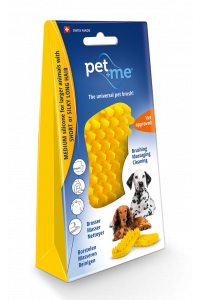 Pet+Me Dog Short Hair Brush Yellow