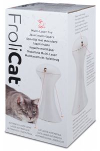 kattenspeeltje laserstralen 10,5 cm wit