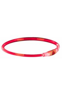 halsband Flash Light 65 x 0,8 cm rood 2-delig