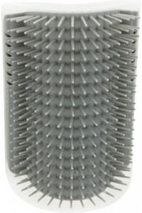 massageborstel hoek 13 x 8 cm rubber grijs