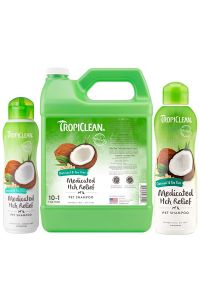 Tropiclean Oatmeal & Tea Tree Medicated anti jeuk Shampoo 