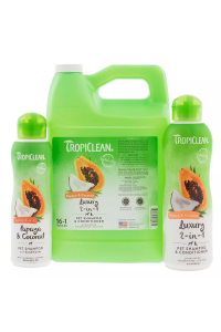 Tropiclean Papaya & Coconut 2in1 Shampoo-Conditioner