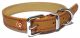 Luxury Leather Halsband Hond Leer Luxe Zand-3.8X46-56 CM
