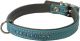 Hondenhalsband Nappa Met Strass Turquoise / Grijs-40X1.4 CM