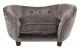 Enchanted Hondenmand Sofa Ultra Pluche Snuggle Donkergrijs-68X40.5X37.5 CM
