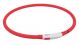 Trixie Halsband Usb Flash Light Lichtgevend Oplaadbaar Rood-70X1CM