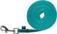 Trixie Hondenriem Sleeplijn Met Rubber Turquoise-10 MTR X 1.5 CM