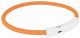 Trixie Halsband Hond Flash Lichthalsband Usb Tpu / Nylon Oranje-35X0.7 CM