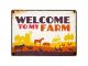 Plenty Gifts Waakbord Blik Welcome To My Farm-21X15 CM