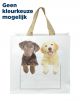 Shoppingbag Kiekeboe Hond / Kat Assorti-40X14X40 CM