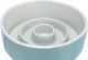 Trixie Voerbak Slowfeeding Keramiek Grijs / Blauw-14X14 CM 450 ML