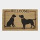 Deurmat Kokos Honden Welcome