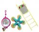 Happy Pet Bird Toy Mp Spiegel / Ladder / Carousel-20X9X4 CM