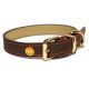 Luxury Leather Halsband Hond Leer Luxe Bruin-1.3X25-36 CM
