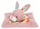 knuffeldoek konijn valeriaan kat 13 cm textiel roze