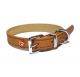 Luxury Leather Halsband Hond Leer Luxe Zand-1.3X25-36 CM